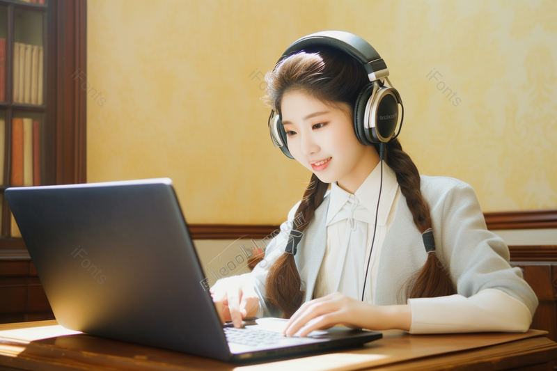 漂亮的白领精英居家办公线上办公,高清,摄影图,摄影图片,图片大全,摄影图免费下载